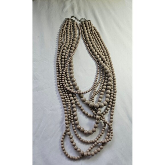 VTG Beaded Choker Necklace, Fashion Necklace - Picture 2 of 6